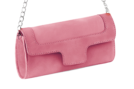 Handcrafted women's elegant clutch in premium carnation pink leather. Perfect for weddings, ceremonies, and parties.  
                Choose from our luxurious collections of leather and fabric to perfectly match your clutches to your outfits.